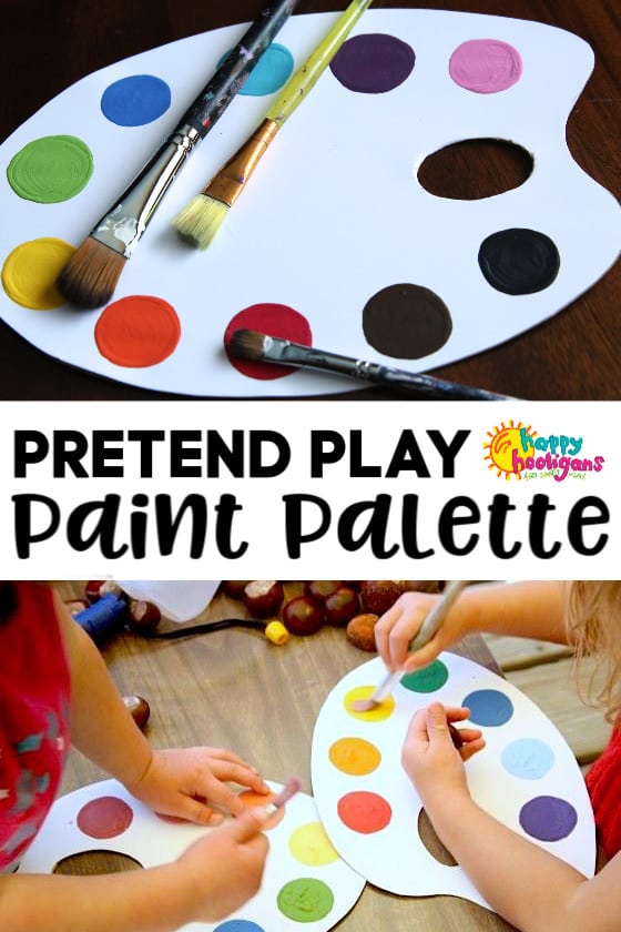 Pretend Paint Palettes for Toddlers and Preschoolers - Happy Hooligans